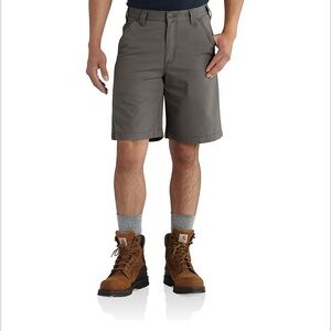 Carhartt Gray Flat Front Shorts for Work